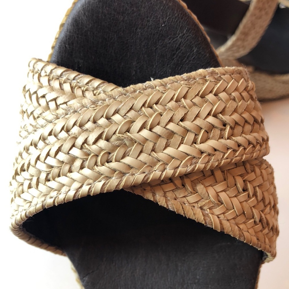NEW Sesto Meucci Slingback Wedged Heel Sandals Shoes Made In Spain Women’s 7 - Picture 15 of 15